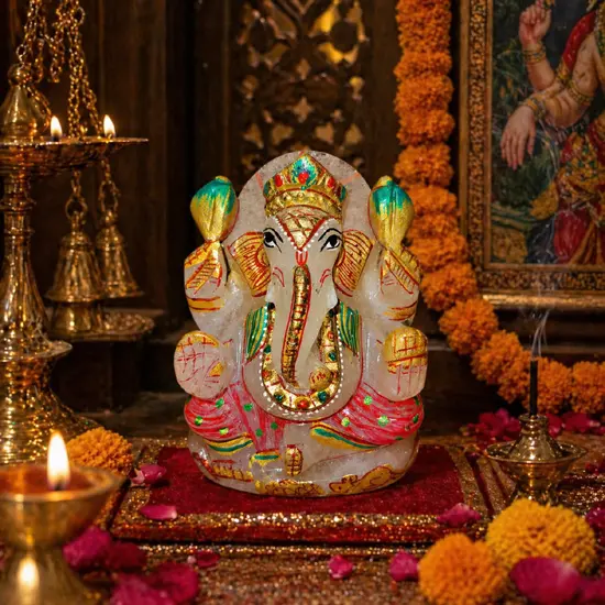 Sphatik Ganesh ji (colour)